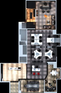 300㎡現(xiàn)代簡約教育機構(gòu)裝修案例 讓學習空間煥發(fā)活力